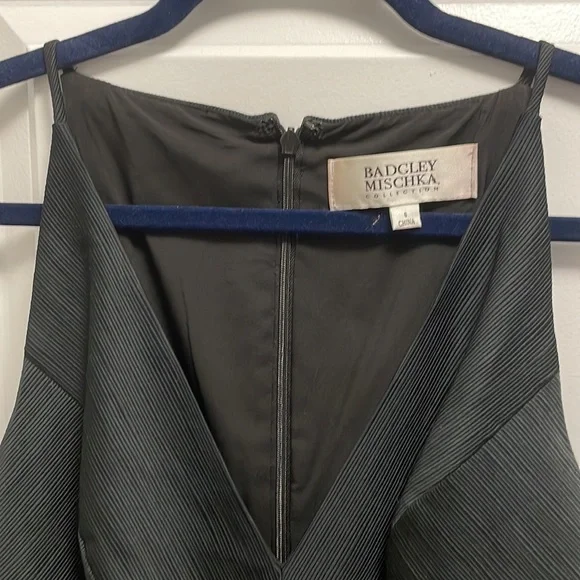 Vintage Badgley Mischka Black Cocktail Dress - Picture 2 of 3